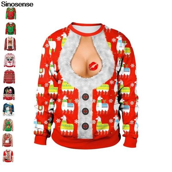 men's sweaters ugly christmas sweater 3d funny design printed casual novelty xmas sweatshirt pullover autumn winter jumper, White;black
men's sweaters ugly christmas sweater 3d funny design printed casual novelty xmas sweatshirt pullover autumn winter jumper, White;black