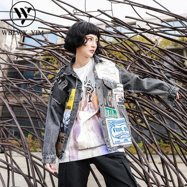 jeans jacket women streetwear 2020 spring loose long sleeve denim jacket female fashion print jeans coat basic jackets outwear1, Black;brown
jeans jacket women streetwear 2020 spring loose long sleeve denim jacket female fashion print jeans coat basic jackets outwear1, Black;brown
