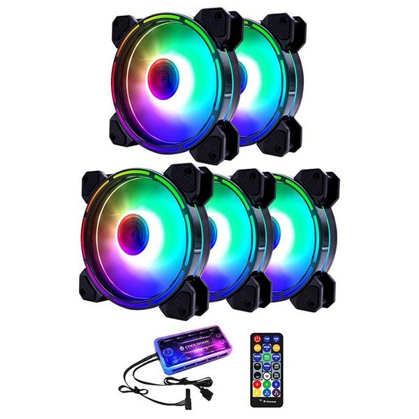 coolmoon rgb chassis fan, 12cm silent internal and external light + music controller deskcooling fan cpu fan (5 pcs
coolmoon rgb chassis fan, 12cm silent internal and external light + music controller deskcooling fan cpu fan (5 pcs
