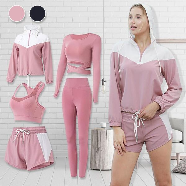 yoga outfits 5pcs sets clothing suit set tracksuit running gym winter fitness women high waist workout leggings sportswear, White;red
yoga outfits 5pcs sets clothing suit set tracksuit running gym winter fitness women high waist workout leggings sportswear, White;red