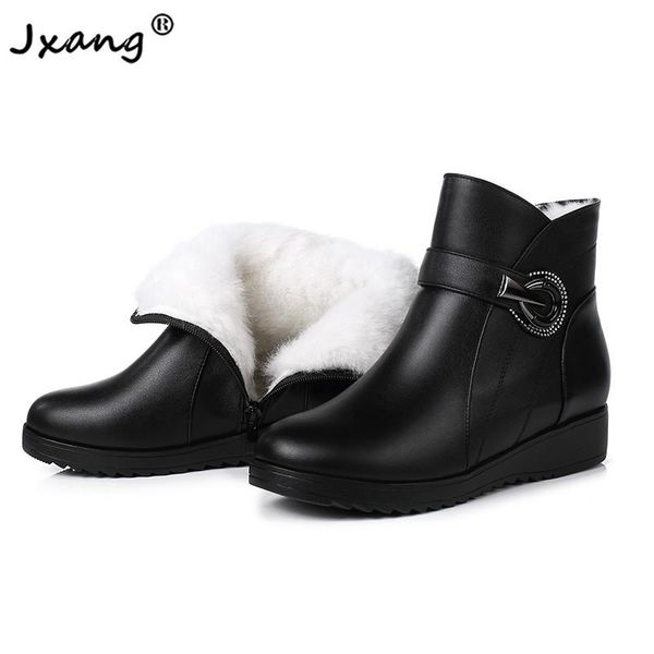 jxang 2020 new fashion snow boots ladies flat boots ladies classic non-slip ankle genuin wool warm winter, Black
jxang 2020 new fashion snow boots ladies flat boots ladies classic non-slip ankle genuin wool warm winter, Black