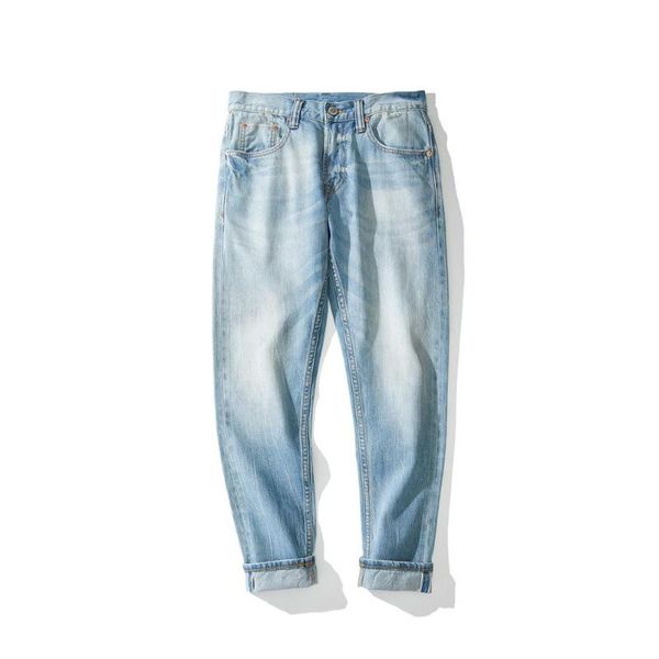 men's jeans mbbcar 11oz fresh whitening wash amer kaji white denim cropped, Blue
men's jeans mbbcar 11oz fresh whitening wash amer kaji white denim cropped, Blue
