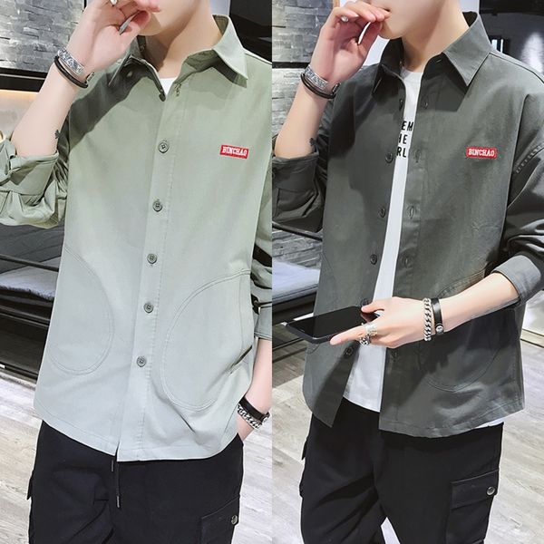 vrkhd coat shirtmen's shirt coat long men's shirt four seasons tooling 2020 new korean style loose handsome casual sleeve clothing, Blue
vrkhd coat shirtmen's shirt coat long men's shirt four seasons tooling 2020 new korean style loose handsome casual sleeve clothing, Blue