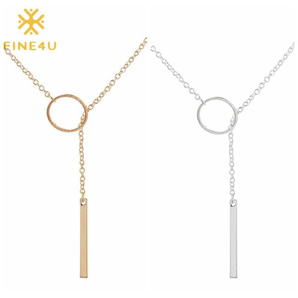 fine4u n603 stainless steel bar pendant necklace dainty choker necklace for women girls, Golden;silver
fine4u n603 stainless steel bar pendant necklace dainty choker necklace for women girls, Golden;silver