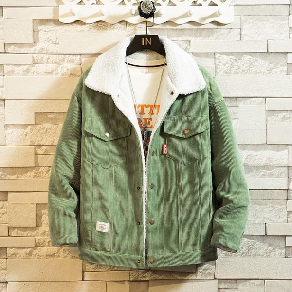 2021 new mens jacket corduroy wool liner casual men thicken warm winter coat fleece men's retro clothes turndown collar large size ycnx, Black
2021 new mens jacket corduroy wool liner casual men thicken warm winter coat fleece men's retro clothes turndown collar large size ycnx, Black