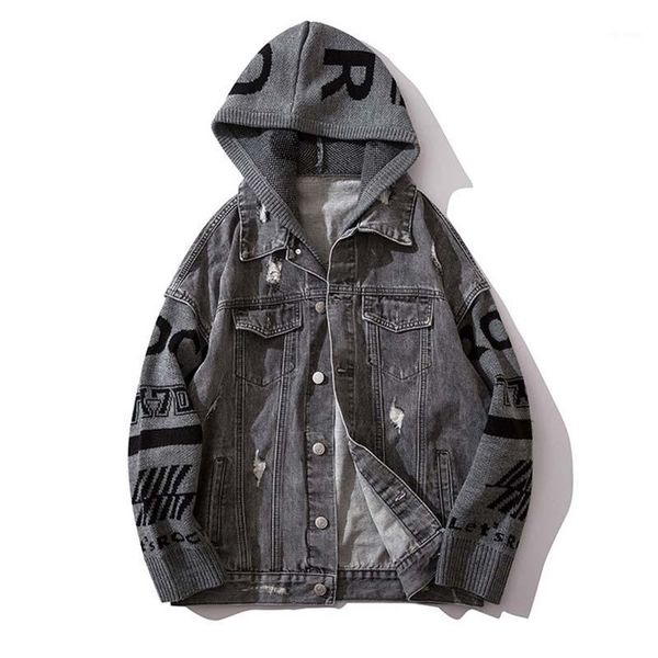kiovno men hip hop ripped jeans jackets knitted sleeves streetwear denim jackets for male hooded outwear coats high street1, Black;brown
kiovno men hip hop ripped jeans jackets knitted sleeves streetwear denim jackets for male hooded outwear coats high street1, Black;brown