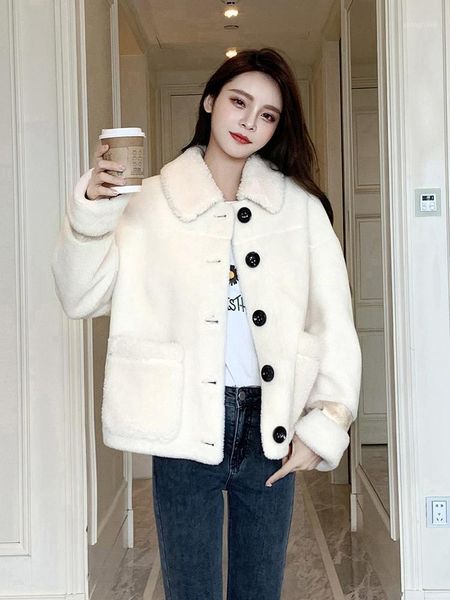short coat women's spring and autumn small fragrance 2020 new all-match lamb wool student winter korean style loose coat1, Black
short coat women's spring and autumn small fragrance 2020 new all-match lamb wool student winter korean style loose coat1, Black