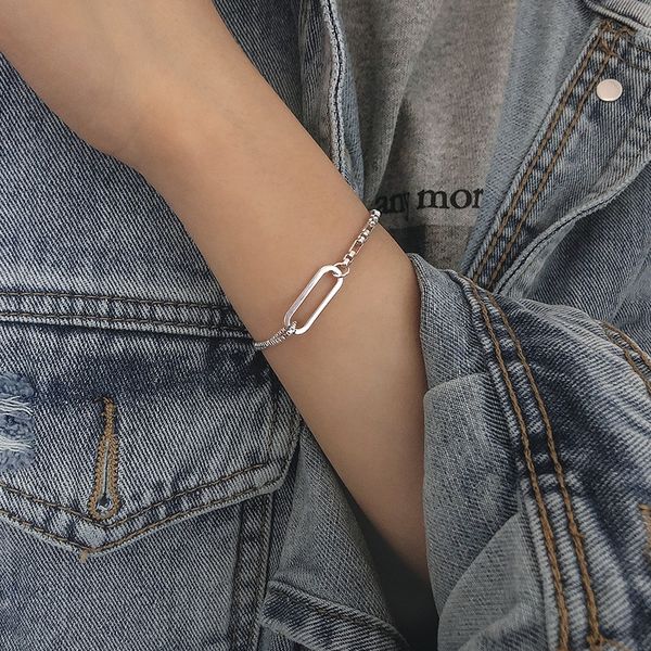 925 pure silver thai silver geometric bracelet women ins small design simple student personality bracelet accessories accessories bjefs bjef, Golden;silver
925 pure silver thai silver geometric bracelet women ins small design simple student personality bracelet accessories accessories bjefs bjef, Golden;silver