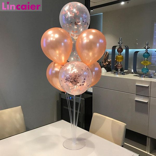 7 tubes balloon stand rose gold confetti ballon happy birthday table decoration 1st first birthday boy girl party one year decor
7 tubes balloon stand rose gold confetti ballon happy birthday table decoration 1st first birthday boy girl party one year decor