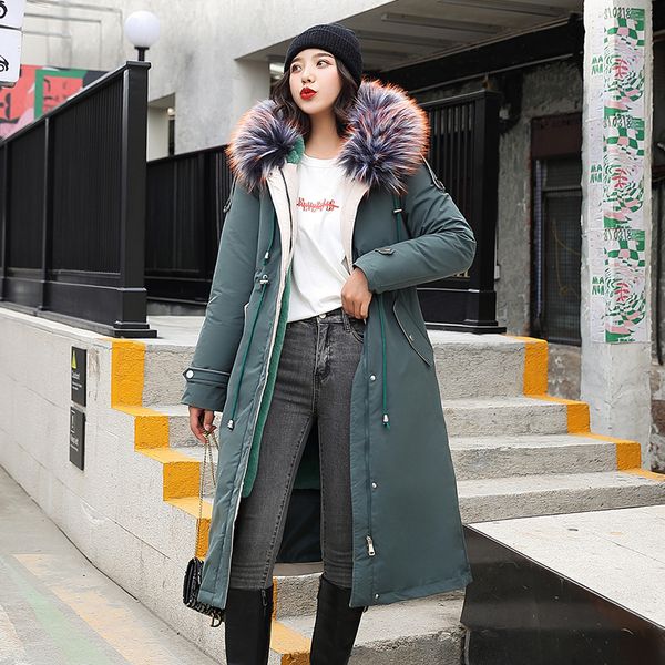 2021 newinner long fleece winter jacket women warm thicken x-long coat hooded with fur slim female outwear 20jk, Black
2021 newinner long fleece winter jacket women warm thicken x-long coat hooded with fur slim female outwear 20jk, Black