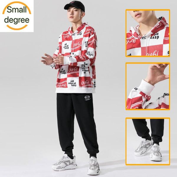 2020 autumn and winter new trend hooded sweater men's suit handsome color matching letter printing loose casual two-piece, Gray
2020 autumn and winter new trend hooded sweater men's suit handsome color matching letter printing loose casual two-piece, Gray