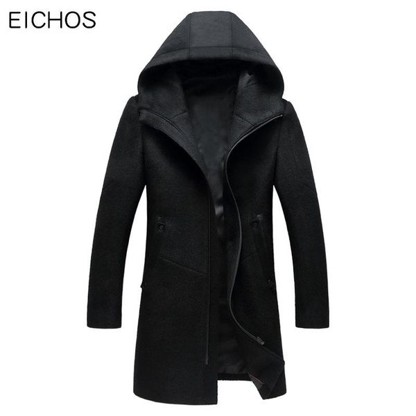 eichos mens hooded wool coat fashion zipper pea coat jackets slim men long coats winter warm hoodies jacket men nzy1812, Black
eichos mens hooded wool coat fashion zipper pea coat jackets slim men long coats winter warm hoodies jacket men nzy1812, Black