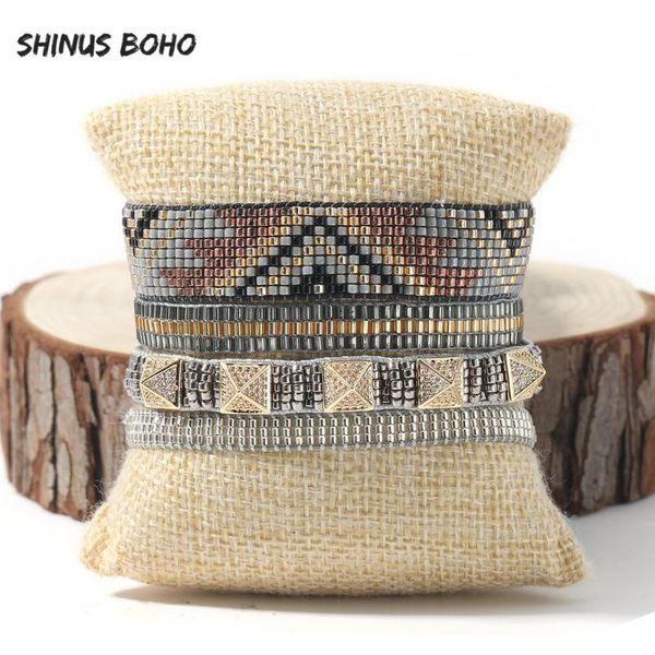 charm bracelets vintage miyuki women men pulseras mujer 4pcs one set rivet crystal bangles handmade elastic bracelet, Golden;silver
charm bracelets vintage miyuki women men pulseras mujer 4pcs one set rivet crystal bangles handmade elastic bracelet, Golden;silver