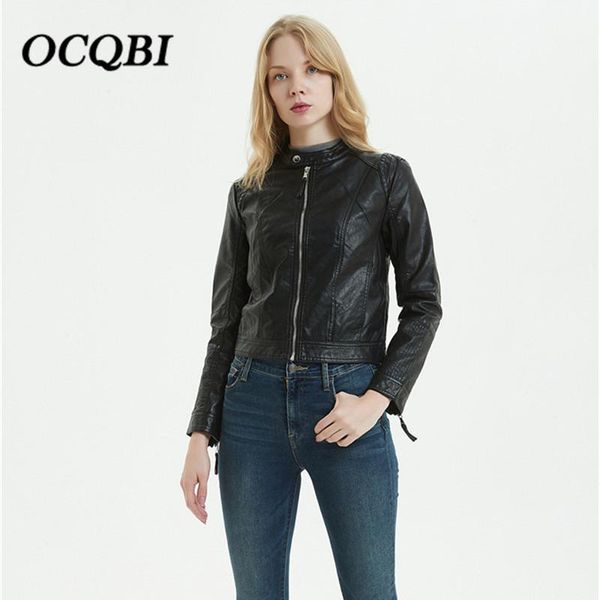 korean style bomber motorcycle pu black jacket fashion slim streetwear women coats and jacket, Black;brown
korean style bomber motorcycle pu black jacket fashion slim streetwear women coats and jacket, Black;brown