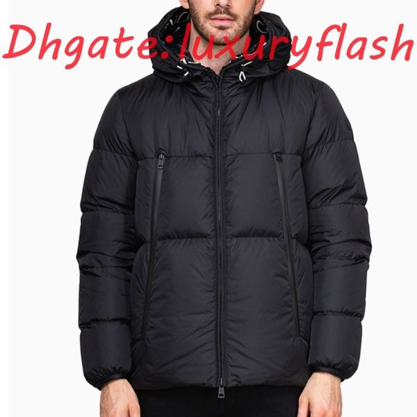 men jacket coat windbreaker white duck down thick warm hooded parka puffer jackets, Black
men jacket coat windbreaker white duck down thick warm hooded parka puffer jackets, Black