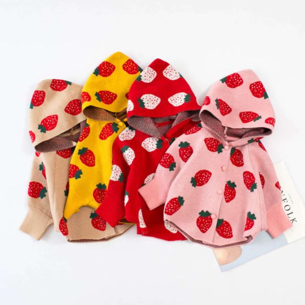 autumn winter mmtkids / korean clothing 2019 children's sweater girls' hooded cape strawberry children h538, Blue
autumn winter mmtkids / korean clothing 2019 children's sweater girls' hooded cape strawberry children h538, Blue