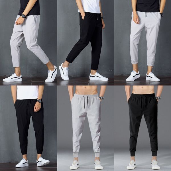 lacsd three 6-color quick casual elastic casual trousers capris for summer thin sports drying pants men's versatile fashion ins men, Blue
lacsd three 6-color quick casual elastic casual trousers capris for summer thin sports drying pants men's versatile fashion ins men, Blue