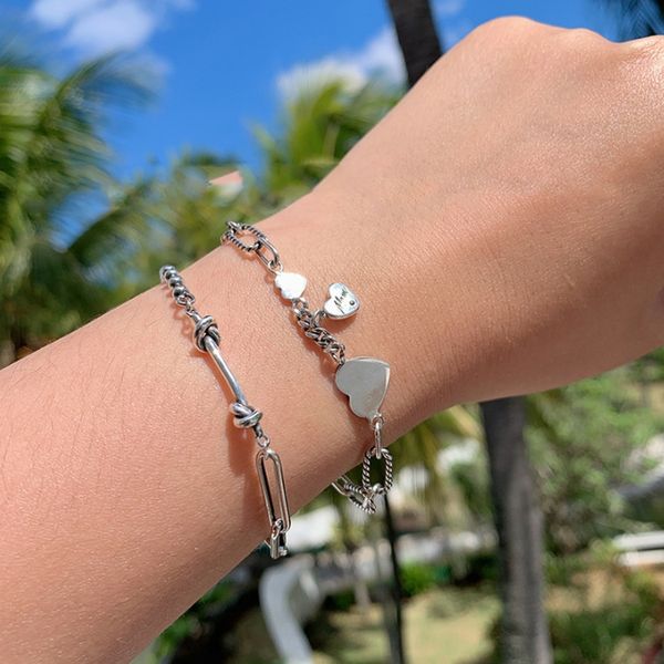 korean east gate love chain knot one character female 925 bracelet bracelet silver personalized korean simple chain yo77s, Golden;silver
korean east gate love chain knot one character female 925 bracelet bracelet silver personalized korean simple chain yo77s, Golden;silver