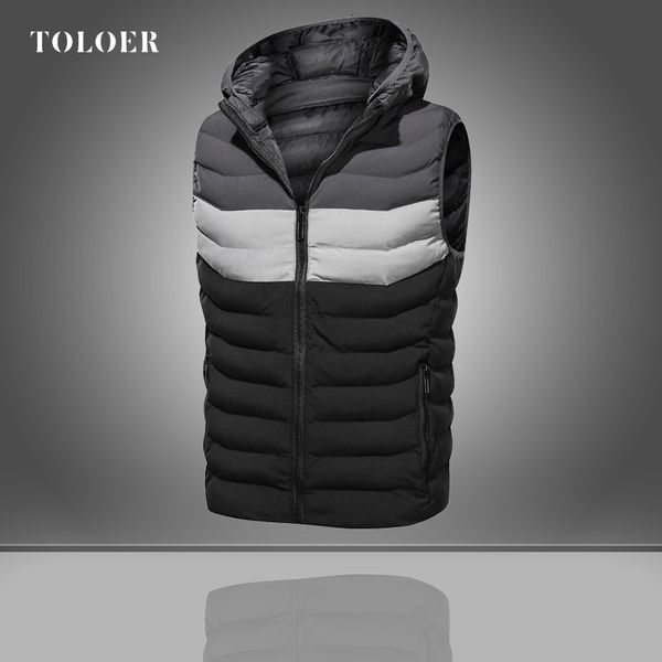 2021 new men casual sleeveless vest jacket coat hooded patchwork male outwear light warm mens work down padding vests waistcoat kfpa, Black;white
2021 new men casual sleeveless vest jacket coat hooded patchwork male outwear light warm mens work down padding vests waistcoat kfpa, Black;white