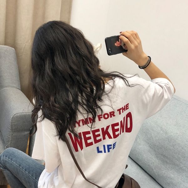 summer costume ancient sense girl's white female short sleeve korean loose style t-shirt student's versatile letter t-shirt foreig
summer costume ancient sense girl's white female short sleeve korean loose style t-shirt student's versatile letter t-shirt foreig