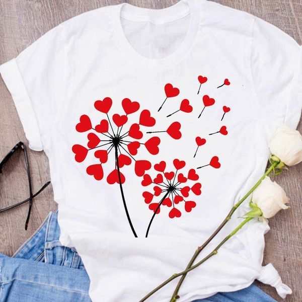 women graphic cute love dandelion valentine lover kawaii clothing cute 90s clothes lady tees female t shirt womens t-shirt, White
women graphic cute love dandelion valentine lover kawaii clothing cute 90s clothes lady tees female t shirt womens t-shirt, White