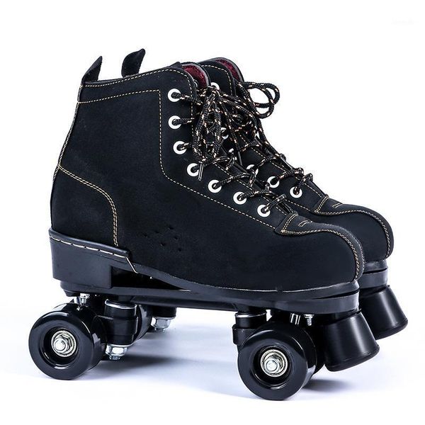 inline & roller skates artificial leather for black double line women men two skating shoes flash 4 wheels patines1
inline & roller skates artificial leather for black double line women men two skating shoes flash 4 wheels patines1