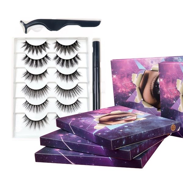 6 pairs 3d faux mink lashes magnetic eyeliner and tweezers for lashes set false eyelashes synthetic fiber material
6 pairs 3d faux mink lashes magnetic eyeliner and tweezers for lashes set false eyelashes synthetic fiber material