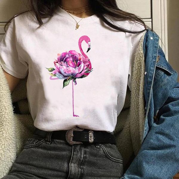 women clothes lady graphic ladies flamingo beach flower floral summer autumn print tees female t shirt womens t shirt, White
women clothes lady graphic ladies flamingo beach flower floral summer autumn print tees female t shirt womens t shirt, White