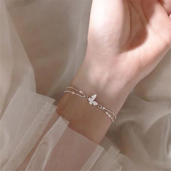 kpop charm new trendy elegant silver color chain butterfly zircon bracelet for women couples aesthetic jewelry party gifts, Golden;silver
kpop charm new trendy elegant silver color chain butterfly zircon bracelet for women couples aesthetic jewelry party gifts, Golden;silver