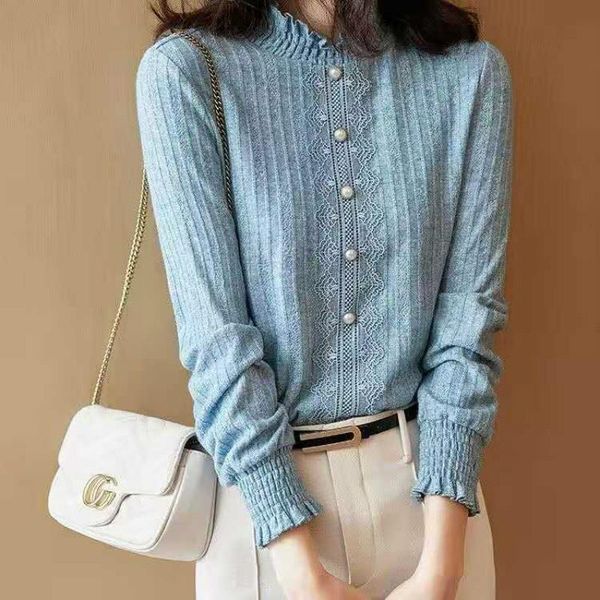 2021 autumn winter plus velvet lace bottoming blouse shirts women's blouse thickening long sleeve slim women's y260, White
2021 autumn winter plus velvet lace bottoming blouse shirts women's blouse thickening long sleeve slim women's y260, White
