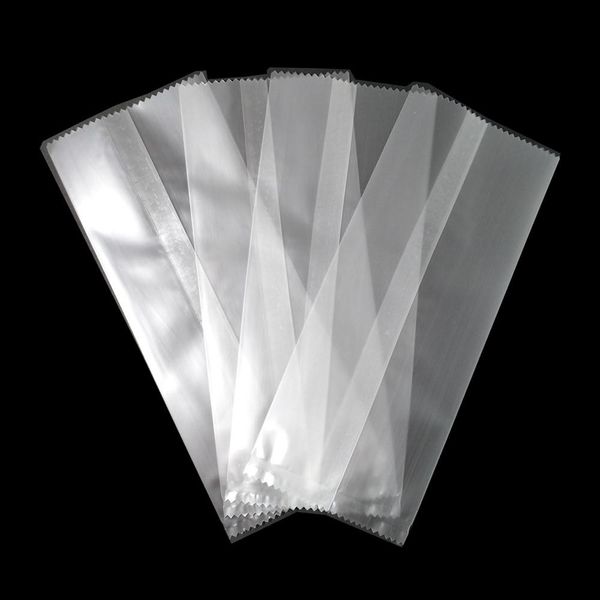 100pcs Matte Clear Open Plastic Ice Packaging Bag Frozen Snack Retail Heat Seal Package Pouch For Jelly Pudding Pack H Bbyqgx