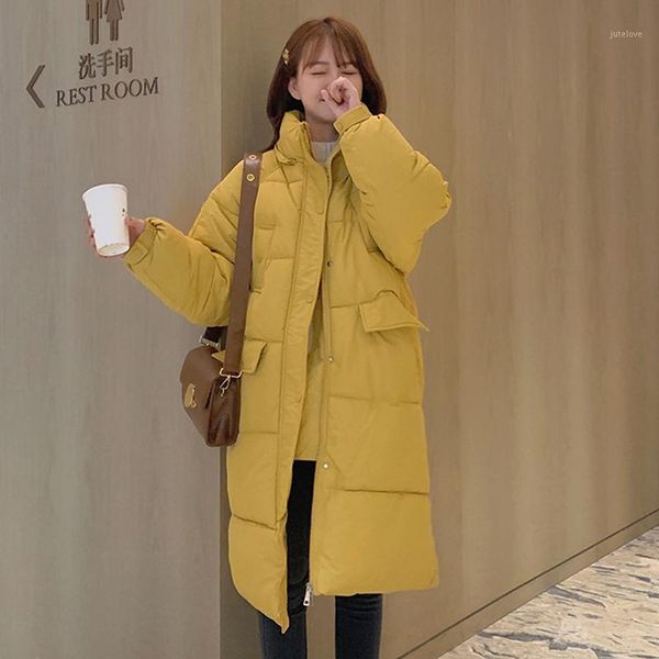 women's winter coat x-long solid jacket for women hooded stand collar cotton padded thick loose casual female parkas outwear1, Black
women's winter coat x-long solid jacket for women hooded stand collar cotton padded thick loose casual female parkas outwear1, Black
