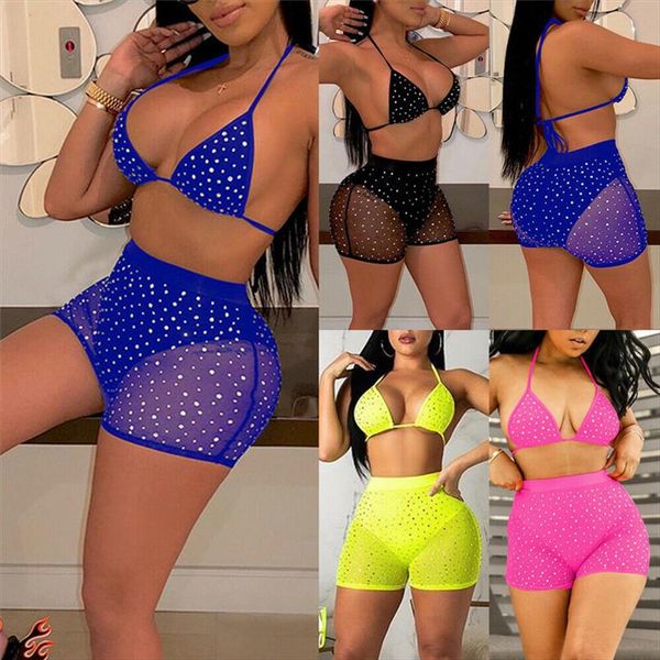 new 2019 summer women see through rhinestone women clubwear deep v neck sleeveless crop shorts beach crystal outfit, Gray
new 2019 summer women see through rhinestone women clubwear deep v neck sleeveless crop shorts beach crystal outfit, Gray