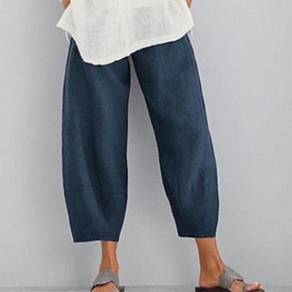 vintage pants women's summer trousers casual elastic waist asymmetrical pantalon female cropped pants oversized, Black;white
vintage pants women's summer trousers casual elastic waist asymmetrical pantalon female cropped pants oversized, Black;white