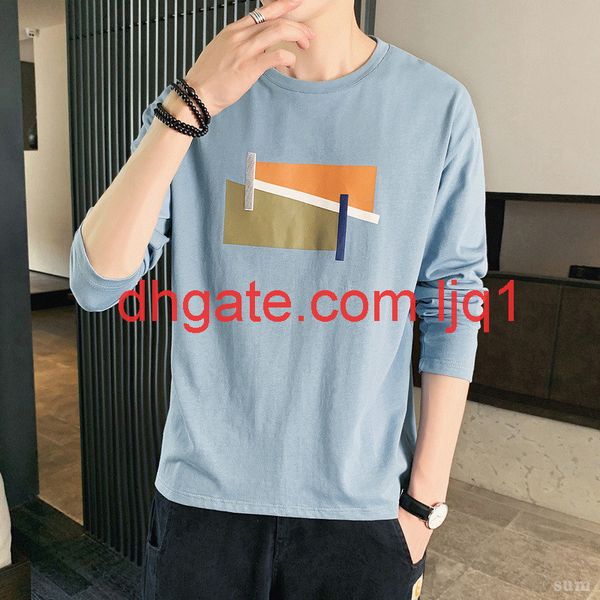 autumn men's long sleeve t-shirt fashion brand. korean fashion cotton t-shirt for junior high school students, White;black
autumn men's long sleeve t-shirt fashion brand. korean fashion cotton t-shirt for junior high school students, White;black