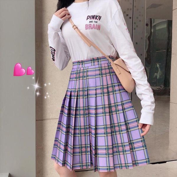summer 2020 harajuku punk purple plaid skirts womens high waist a line midi skirt plus size pleated skirt female saia feminina, Black
summer 2020 harajuku punk purple plaid skirts womens high waist a line midi skirt plus size pleated skirt female saia feminina, Black
