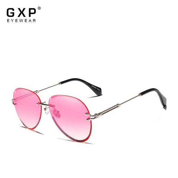 sunglasses gxp women luxury fashion rimless pilot trending gradient lens uv400 protection, White;black
sunglasses gxp women luxury fashion rimless pilot trending gradient lens uv400 protection, White;black