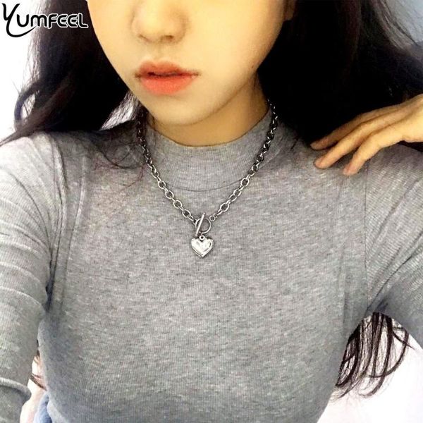Yumfeel New Fashion Jewelry Heart Necklace Women Stainless Steel Jewelry Necklaces, Golden;silver
Yumfeel New Fashion Jewelry Heart Necklace Women Stainless Steel Jewelry Necklaces, Golden;silver