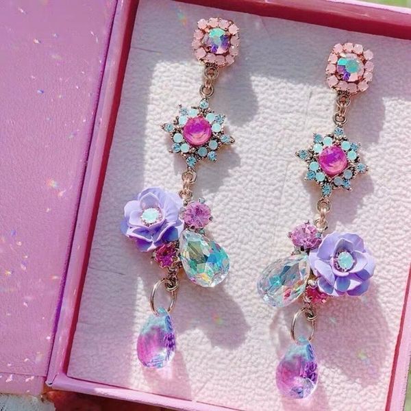 mengjiqiao korean vintage elegant resin flower waterdrop crystal dangle earrings for women girls party pendientes jewelry gifts, Silver
mengjiqiao korean vintage elegant resin flower waterdrop crystal dangle earrings for women girls party pendientes jewelry gifts, Silver