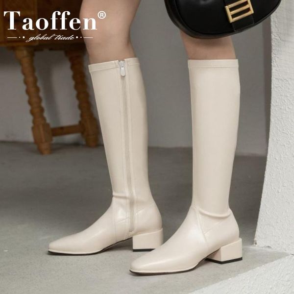 boots taoffen women knee high square heel real leather long fashion cool shoes winter footwear size 34-40, Black
boots taoffen women knee high square heel real leather long fashion cool shoes winter footwear size 34-40, Black
