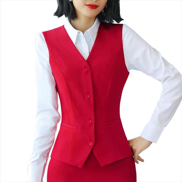 5xl formal career black red womens vest 2020 summer slim v neck gilet femme waistcoat female sleeveless jacket work wear autumn, Black;white
5xl formal career black red womens vest 2020 summer slim v neck gilet femme waistcoat female sleeveless jacket work wear autumn, Black;white