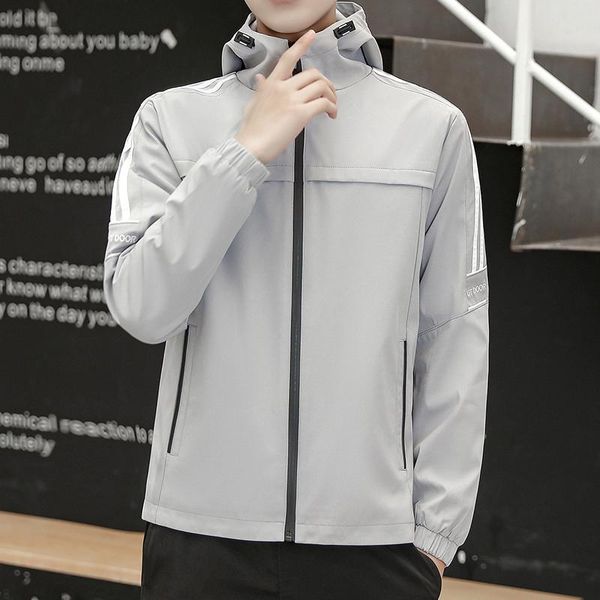 port&lotus 2020 men's jacket hooded slim fit long sleeve baseball jackets striped zipper windbreaker male outwear brand clothing, Black;brown
port&lotus 2020 men's jacket hooded slim fit long sleeve baseball jackets striped zipper windbreaker male outwear brand clothing, Black;brown