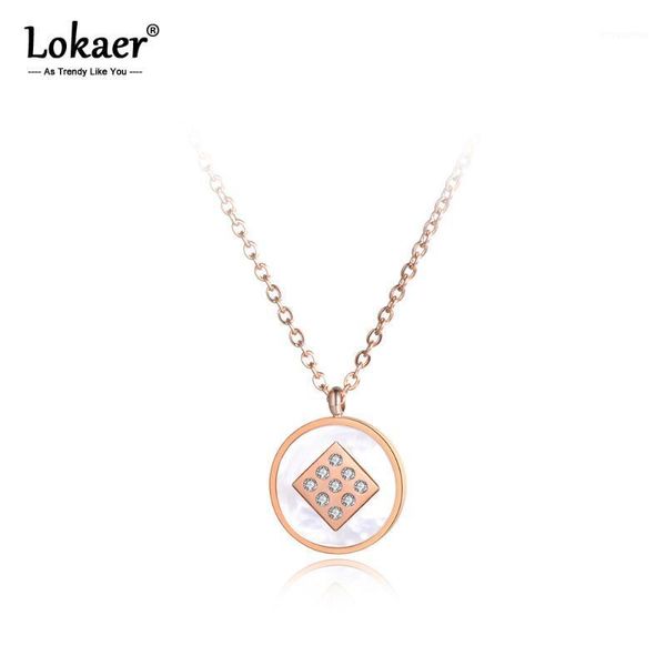 lokaer mosaic rhinestone stainless steel chokers necklaces white shell with circle rose gold pendant necklace for women n190431, Golden;silver
lokaer mosaic rhinestone stainless steel chokers necklaces white shell with circle rose gold pendant necklace for women n190431, Golden;silver