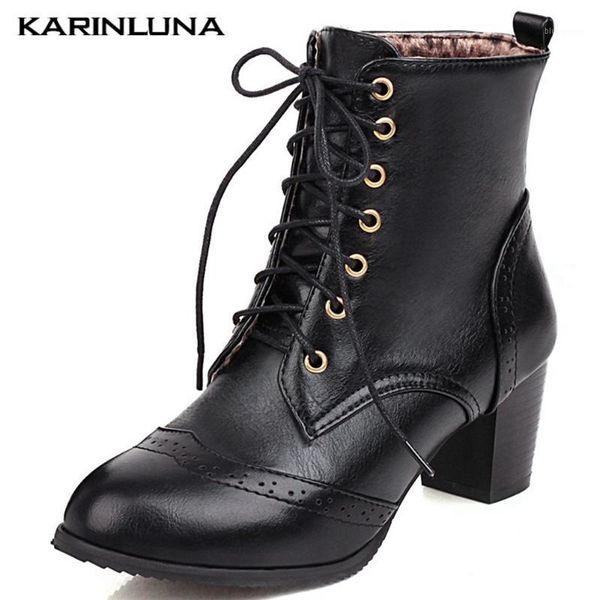 karin new plus size 48 square high heels winter shoes vintage british style brogue ankle boots women1, Black
karin new plus size 48 square high heels winter shoes vintage british style brogue ankle boots women1, Black