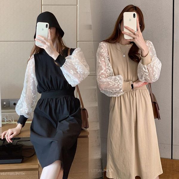 casual dresses autumn 2021 women dress lace patchwork female fake two pieces ladies vestidos plus size 4xl long sleeve brand, Black;gray
casual dresses autumn 2021 women dress lace patchwork female fake two pieces ladies vestidos plus size 4xl long sleeve brand, Black;gray