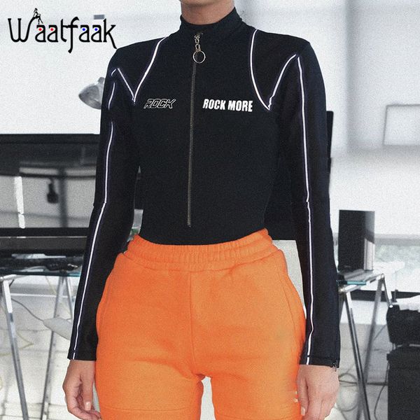 waatfaak turtleneck long sleeve bodysuit zipper black reflective stripes graphic casual elegant women body bodies ladies t200702, Black;white
waatfaak turtleneck long sleeve bodysuit zipper black reflective stripes graphic casual elegant women body bodies ladies t200702, Black;white