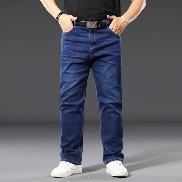 men's jeans 2021 spring business stretch classic fashion trend loose straight casual denim trousers male plus size brand pants, Blue
men's jeans 2021 spring business stretch classic fashion trend loose straight casual denim trousers male plus size brand pants, Blue
