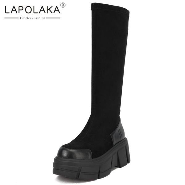 boots lapolaka fashion ins trendy luxury woman shoes slip on platform comfy autumn mid calf female, Black
boots lapolaka fashion ins trendy luxury woman shoes slip on platform comfy autumn mid calf female, Black
