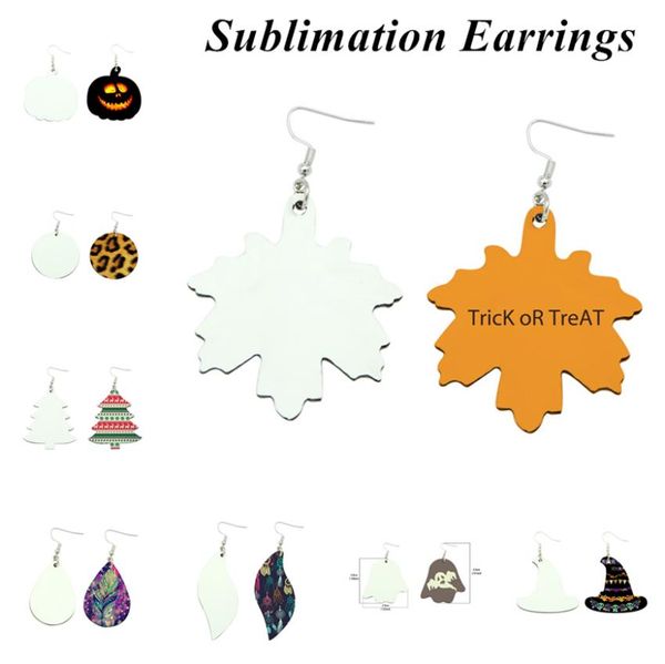 sublimation earrings double sided leather earring pendants sublimation blanks creative gifts thermal transfer leaves earrings a02, Black
sublimation earrings double sided leather earring pendants sublimation blanks creative gifts thermal transfer leaves earrings a02, Black