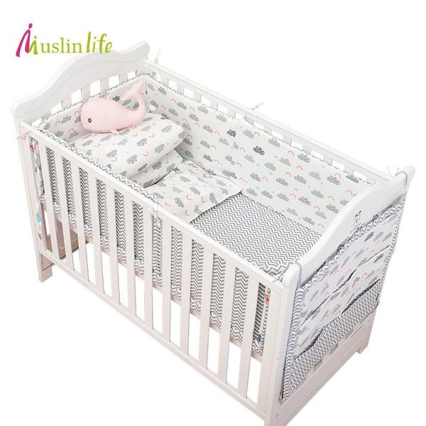 muslinlife newfashion clauds baby crib bumper set, bumper+storage bag+fitted sheet, suit for all crib bed within 130*70cm
muslinlife newfashion clauds baby crib bumper set, bumper+storage bag+fitted sheet, suit for all crib bed within 130*70cm